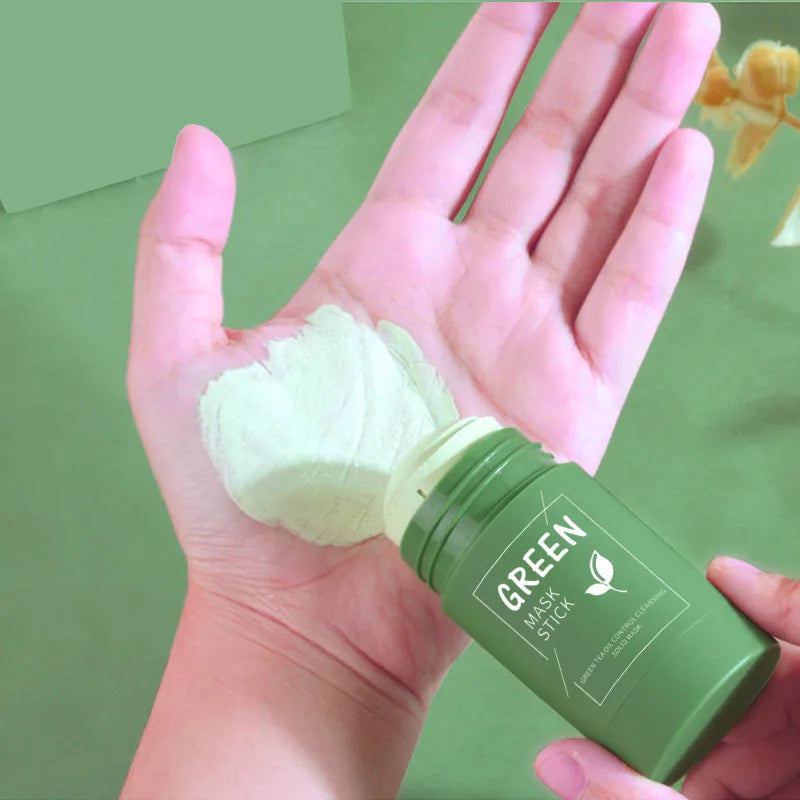 Original Green Tea Solid Mask Remove Blackhead Treat Acne Blemish White Black Dots Clean Stick Cream Pores Shrinking Skin Care